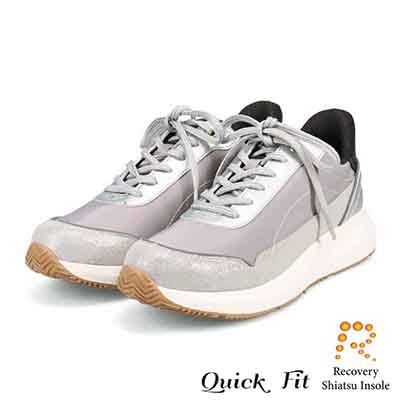 モデロ MODELLO 「Recovery Shiatsu Insole」搭載で指圧効果により血行をよくする。軽量ソールナイロンスニーカー　DML6067R GRAY 23.0