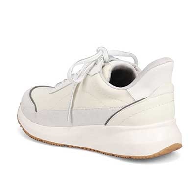 モデロ MODELLO 「リカバリーインソール」搭載で指圧効果により血行を115％促進。Recovery軽量ソールナイロンスニーカー　DML6067R WHITE 23.0