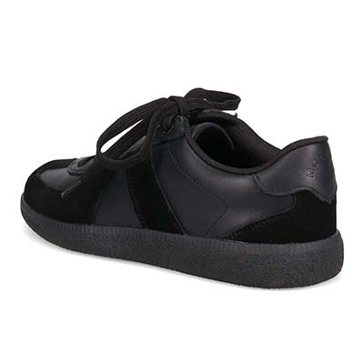 モデロ MODELLO 「リカバリーインソール」搭載で指圧効果により血行を115％促進。Recoveryジャーマントレーナー 　DML6068R BLACK 23.0