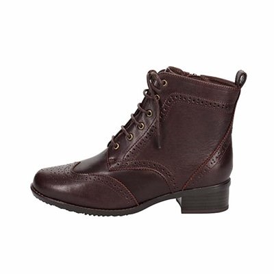 モデロ MODELLO ロングスカートやパンツスタイルにも合う♪レースアップ・ブーツ DML7107 D-BROWN 23.0