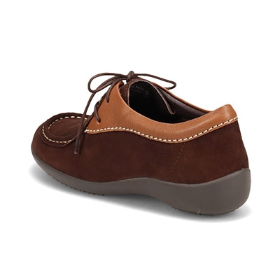 MODELLO 日本人の足型にフィットするオブリ―クタイプ カジュアルレースアップシューズ　DML7129 BLACK/C 23.0