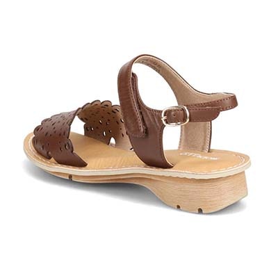 モデロ MODELLO カットワークサンダル　DML7155 BROWN M　(23.0～23.5)