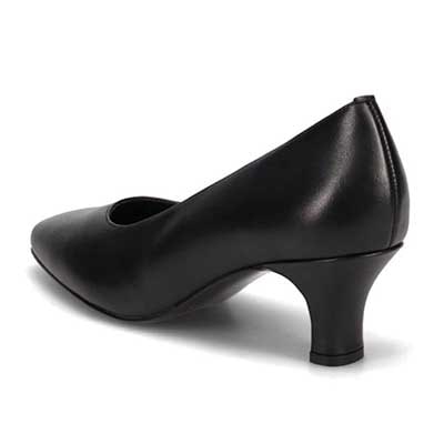 【撥水仕様】モデロ MODELLO 特許 metaインソール搭載 5.5cm 万能スクエアトゥパンプス　DML8800MT BLACK 23.0