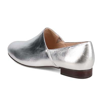 【撥水仕様】モデロ MODELLO ソフトレザースリッポンシューズ　DML8804 SILVER 23.0