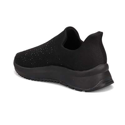 【撥水仕様】モデロ MODELLO ニットスリッポンスニーカー　DML8806 BLACK/BLACK 23.0