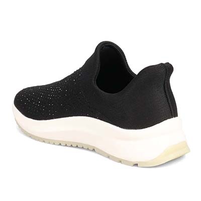 【撥水仕様】モデロ MODELLO ニットスリッポンスニーカー　DML8806 BLACK 23.0