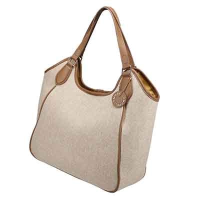 モデロ MODELLO　大人女性のためのエレガント キャンバストートバッグ　DMLB501 BEIGE FREE