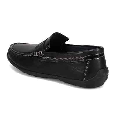 ランバンオンブルー LANVIN en Bleu 「Recovery Shiatsu Insole」搭載で指圧効果により血行をよくする。レザーカジュアルローファー　EB5000XR BLACK 25.0
