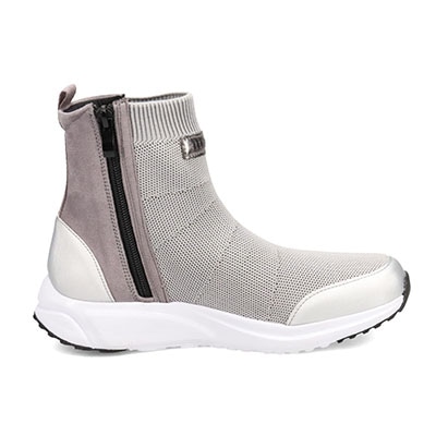 エル スポーツ ELLESPORT ショートニットブーツ　ESP12560V GRAY 23.0