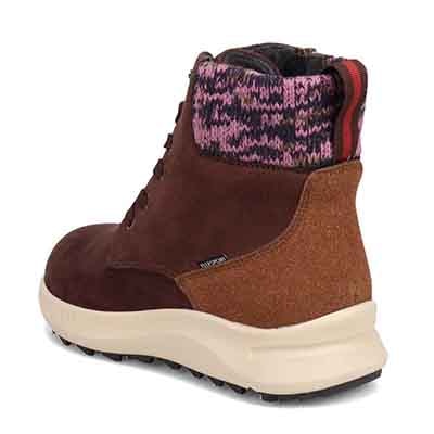 エル スポーツ ELLESPORT 撥水スエード調　レースアップブーツ  ESP12585 GRAY 23.0