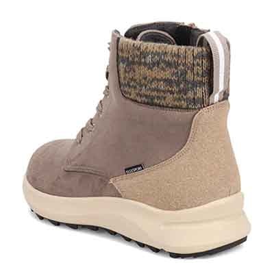 エル スポーツ ELLESPORT 撥水スエード調　レースアップブーツ  ESP12585 GRAY 23.0