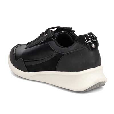 【撥水仕様】エル スポーツ ELLE SPORT 防水・防滑スニーカー　ESP12587V BLACK 23.0