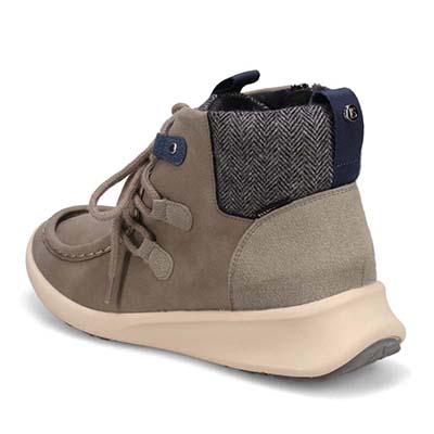 【4cm4時間防水設計】エル スポーツ ELLESPORT BLACK LABELシリーズ　レースアップカジュアルブーツ　ESP12590 GRAY2 23.0