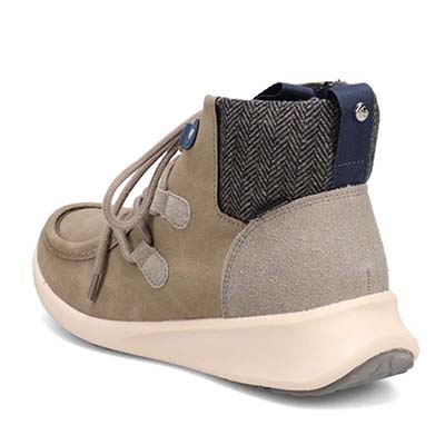 【4cm4時間防水設計】エル スポーツ ELLESPORT BLACK LABELシリーズ　レースアップカジュアルブーツ　ESP12590 GRAY 23.0