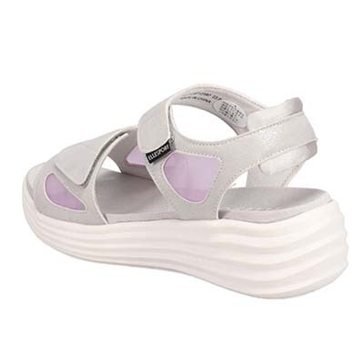 エル スポーツ ELLESPORT ベルクロサンダル　ESP12597 SILVER 23.0