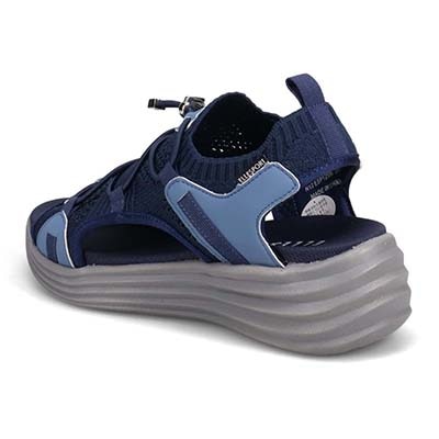 エル スポーツ ELLESPORT メッシュデザインニットサンダル　ESP12598 NAVY 23.0