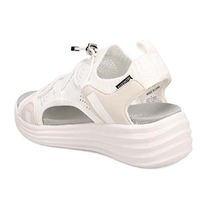 エル スポーツ ELLESPORT メッシュデザインニットサンダル　ESP12598 WHITE 23.0