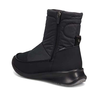 【3.5cm4時間防水設計】エル スポーツ ELLESPORT スッキリとしたラストが特徴 ナイロンブーツ　ESP12603 BLACK 23.0