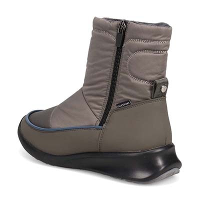 【3.5cm4時間防水設計】エル スポーツ ELLESPORT スッキリとしたラストが特徴 ナイロンブーツ　ESP12603 GRAY 23.0