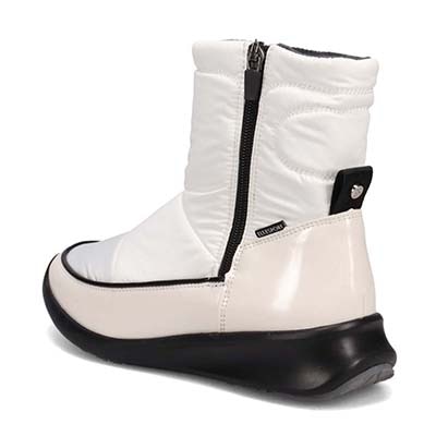 【3.5cm4時間防水設計】エル スポーツ ELLESPORT スッキリとしたラストが特徴 ナイロンブーツ　ESP12603 WHITE 23.0