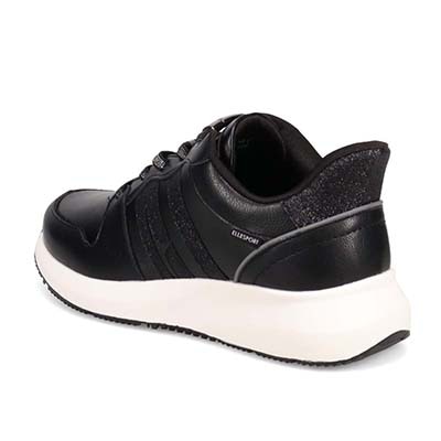 【4cm4時間防水設計】エル スポーツ ELLESPORT　軽量IPソールクイックフィットスニーカー　ESP12605 BLACK 23.0