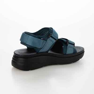 エル スポーツ ELLESPORT 　2本ベルト厚底スポーツサンダル　ESP12607 BLUE M（23～23.5ｃｍ）