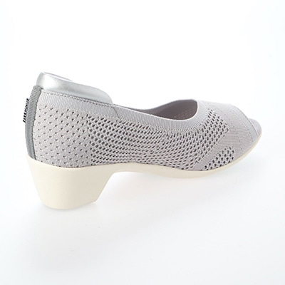 エル スポーツ ELLESPORT 軽量ニットウエッジオープントゥシューズ ESP12714 BEIGE 23.0