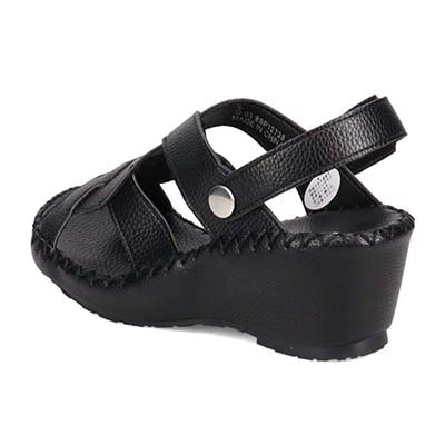 エル スポーツ ELLESPORT 2WAYウェッジサンダル　ESP12738 BLACK 23.0