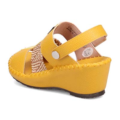 エル スポーツ ELLESPORT 2WAYウェッジサンダル　ESP12739 YELLOW/C 23.0