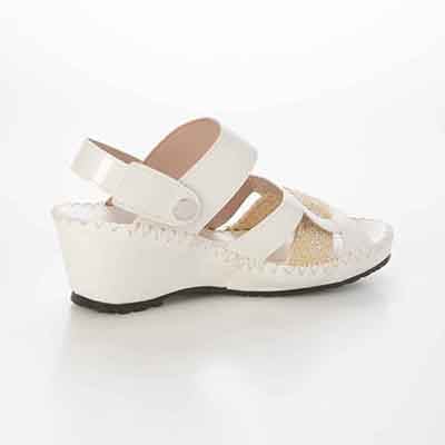 エル スポーツ ELLESPORT　伸びるラフィア2WAYウェッジサンダル BLACK 23.0