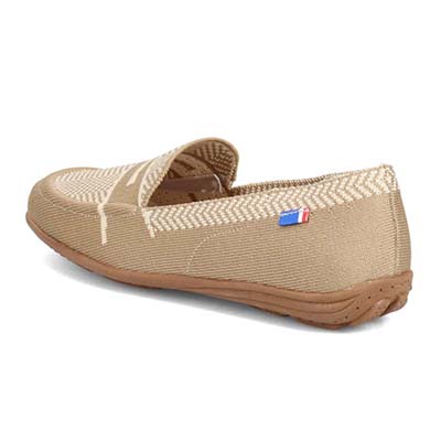 エル スポーツ ELLESPORT ニットドライビングシューズ　ESP14506 BEIGE M　(23.0～23.5)