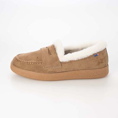 【ユニセックス】エル スポーツ ELLESPORT　オンオフ兼用！歩きやすさを追求した秋冬ローファースニーカー　ESP14509 BEIGE-SILKY 23.0