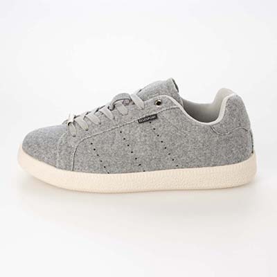 【ユニセックス】エル スポーツ ELLESPORT 2.5cmヒールのローテクコートスニーカー ESP14510 GRAY-TX 23.0