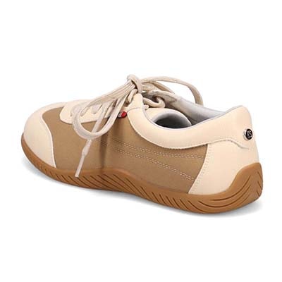 エル スポーツ ELLESPORT ドライビングレースアップスニーカー BEIGE-TX 23.0