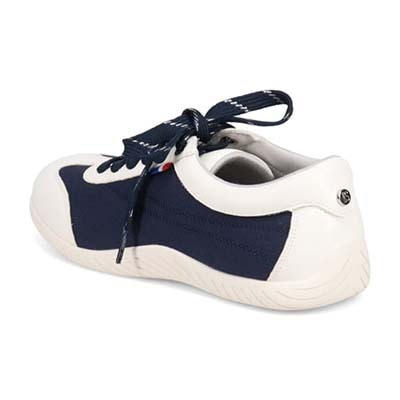 エル スポーツ ELLESPORT ドライビングレースアップスニーカー NAVY-TX 23.0