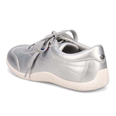 エル スポーツ ELLESPORT ドライビングレースアップスニーカー SILVER 23.0