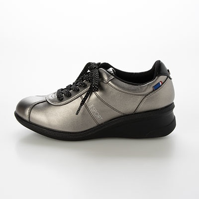 エル スポーツ ELLESPORT レースアップウェッジスニーカー　ESP14707 ETHANE 23.0