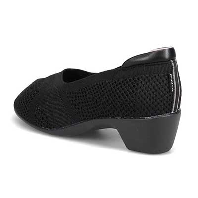 エル スポーツ ELLESPORT ニットオープントゥシューズ　ESP14708 BLACK 23.0