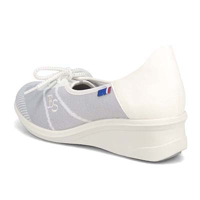 エル スポーツ ELLESPORT ニットレースアップシューズ　ESP14709 GRAY 23.0