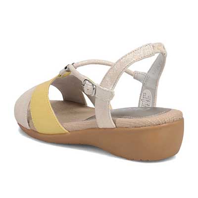 シティ ゴルフ City Golf やわらか♪歩ける相棒のベーシックなデザインのウェッジサンダル GFL20100 YELLOW M　(23.0～23.5)