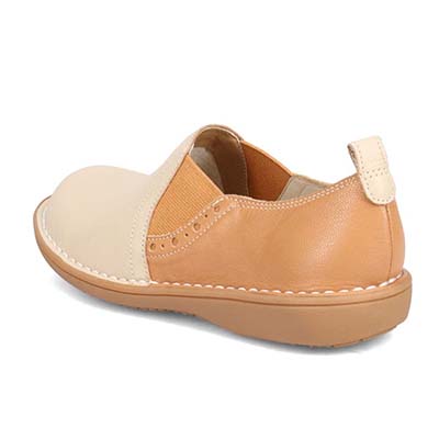 シティゴルフ Ｃｉｔｙ　Ｇｏｌｆ ゆったり足入れアウトステッチ製法のカジュアルシューズ　GFL20116 CAMEL/C 23.0