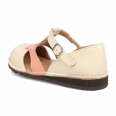 シティ ゴルフ City Golf  アウトステッチ製法のカジュアルパンプス　GFL20133 IVORY/PINK 23.0