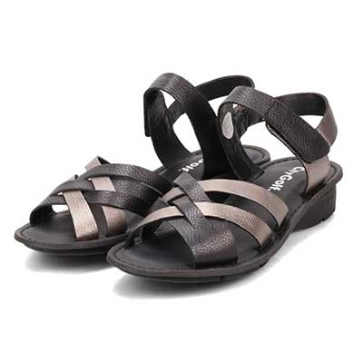 シティ ゴルフ City Golf  アウトステッチサンダル　GFL20135 BLACK M　(23.0～23.5)