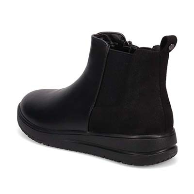 ゴルフトラベラー ゆったりサイドゴアショートブーツ　GFL2105V BLACK 23.0