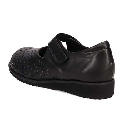 シティ ゴルフ City Golf  幅広５Eラストのパンチングカジュアルシューズ　GFL5307 BLACK 23.0