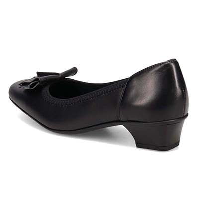 HIROKO KOSHINO 足裏への衝撃を吸収してくれるゴム製モールドソール パンプス HKL5148 BLACK/BLACK 23.0