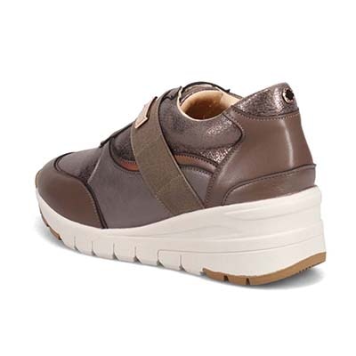 HIROKO KOSHINO ウェッジソールスニーカー　HKL6203 OAK/C 23.0