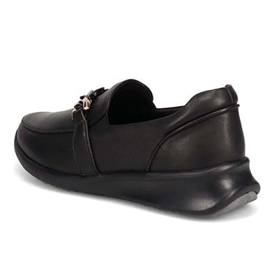 HIROKO KOSHINO チェーン金具付き ローファー　HKL6205 BLACK 23.0