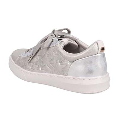 HIROKO KOSHINO キルティングレースアップスニーカー　HKL6209 SILVER 23