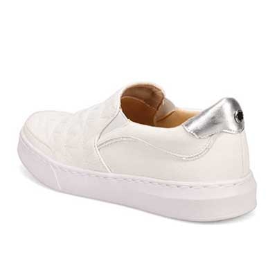 HIROKO KOSHINO キルティングスリッポンスニーカー　HKL6210 IVORY 23